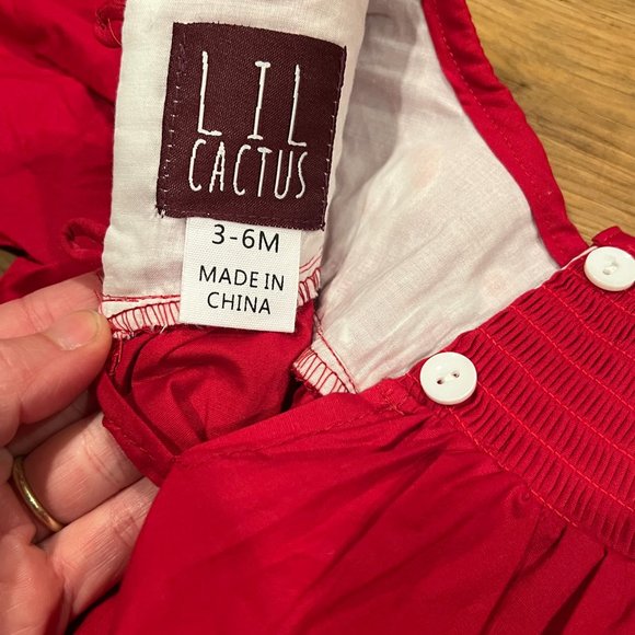 Lil Cactus Santa Smocked Playsuit, NWOT! - Picture 4 of 5